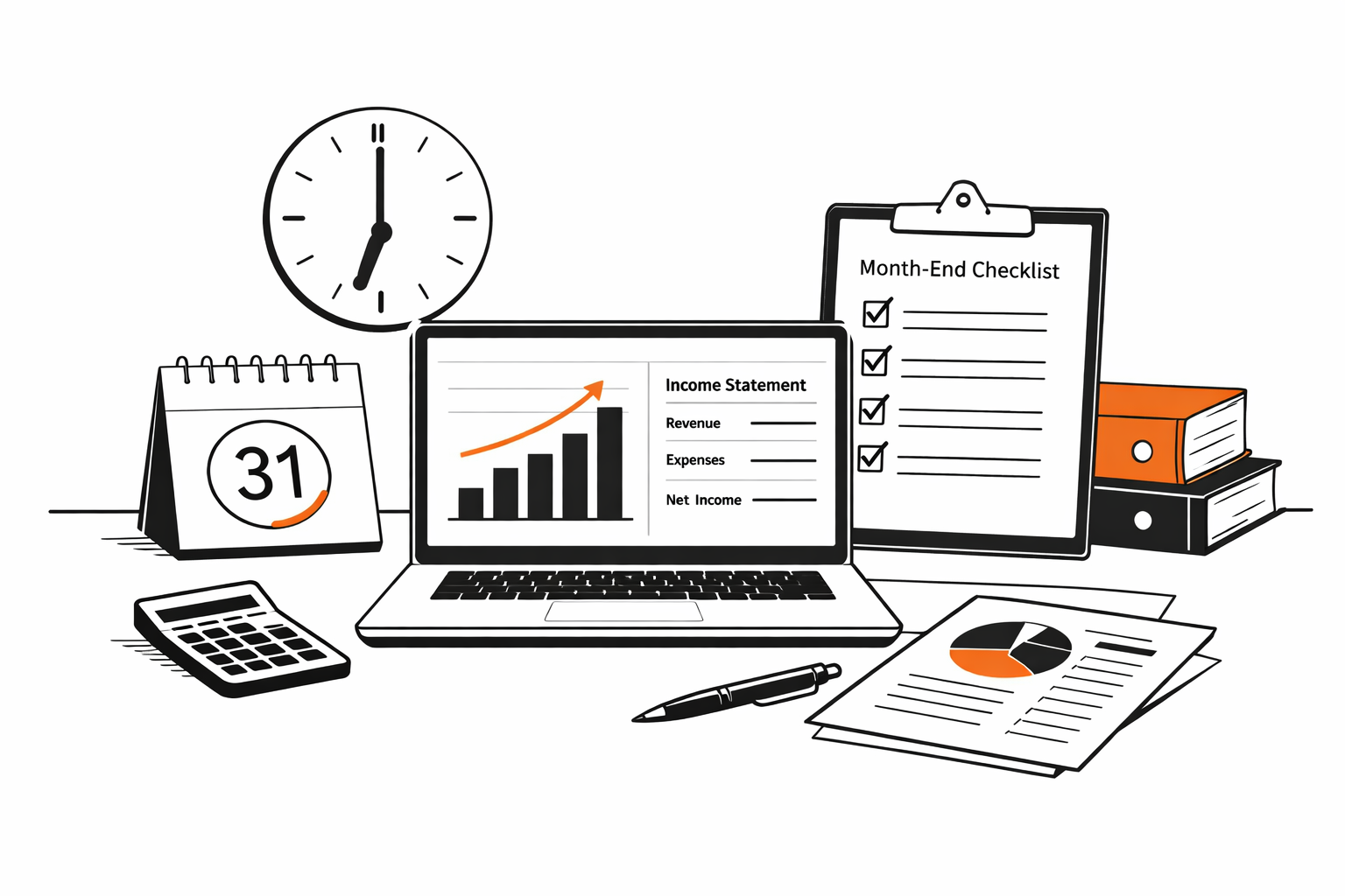 Процесс закрытия месяца