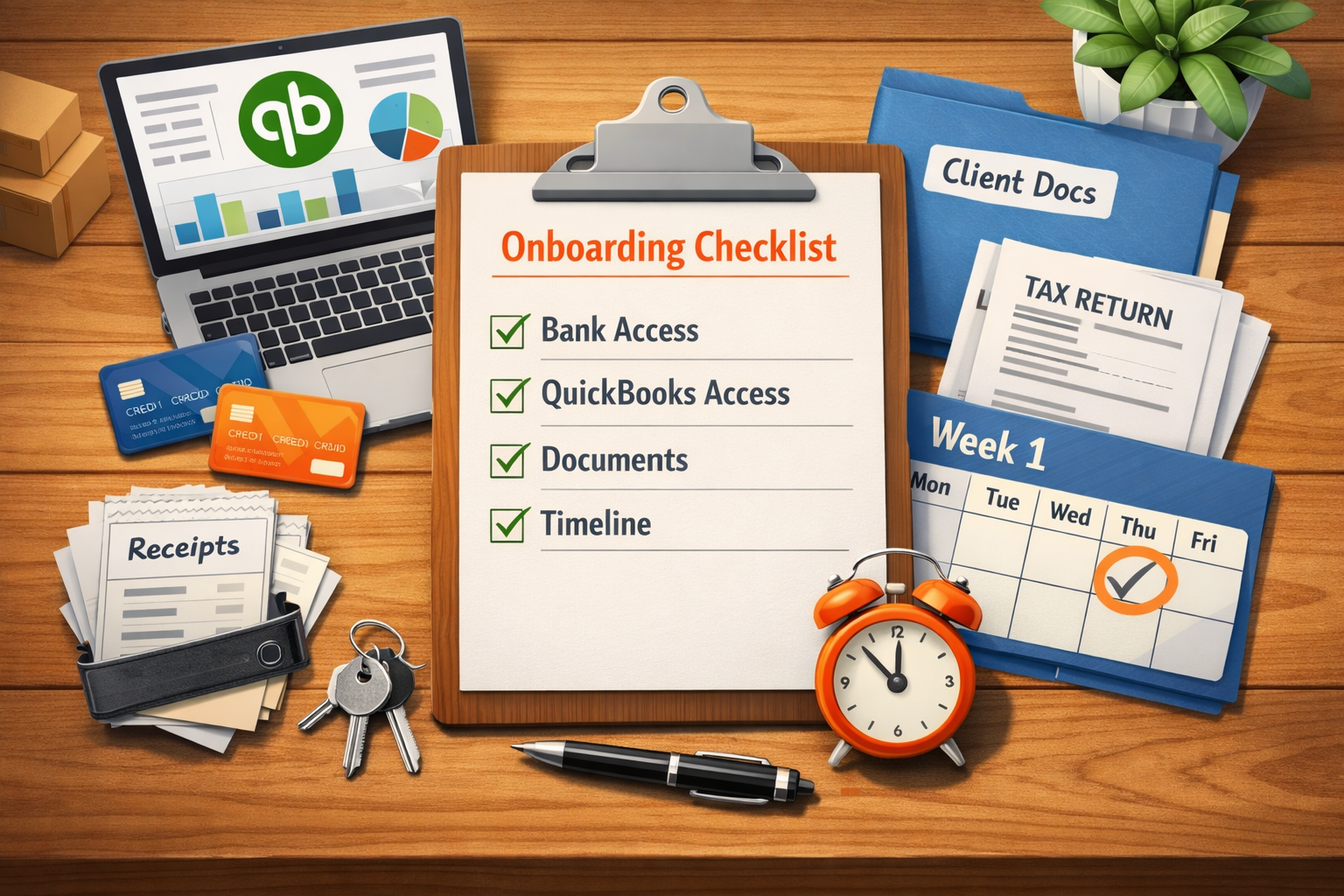 Onboarding bookkeeping
